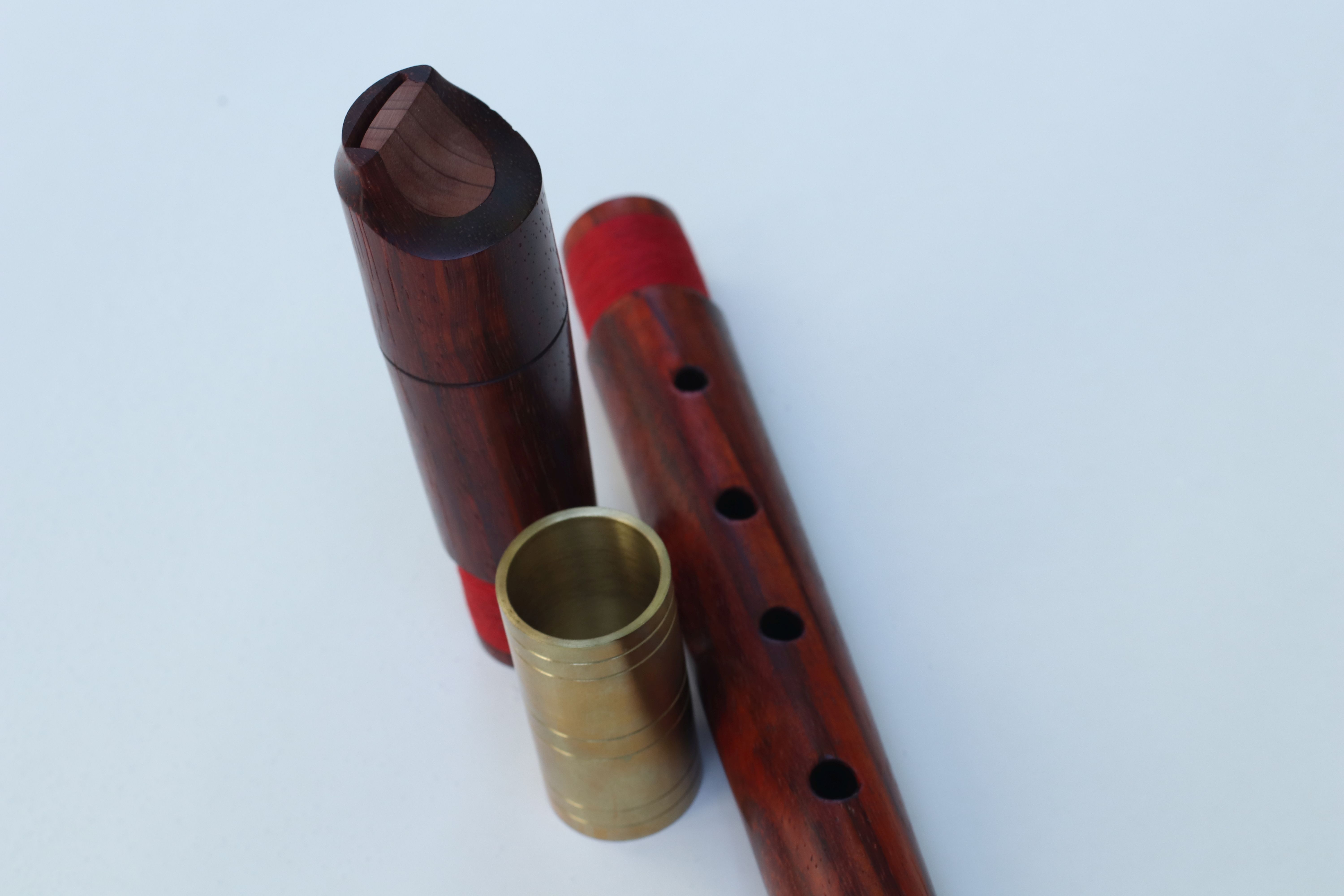 Transitional G alto recorder in padauk
